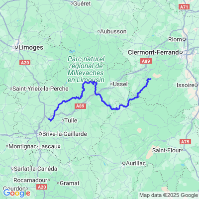 Off road La Bourboule - St Germain les Vergnes