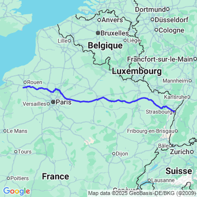 Elbeuf Strasbourg rapide