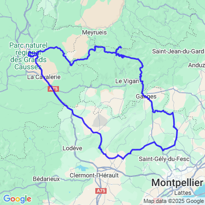 Boucle Millau - Mont Aigoual - Gorges de l'Hérault - Pic St Loup