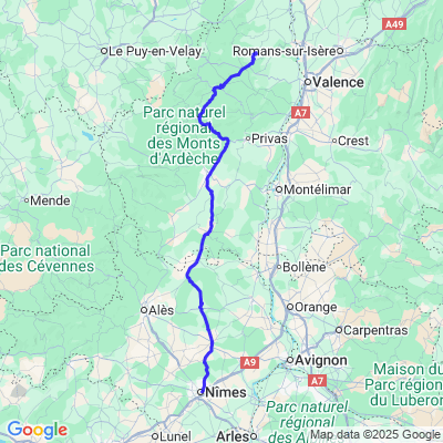 de Nîmes à Arlebosc