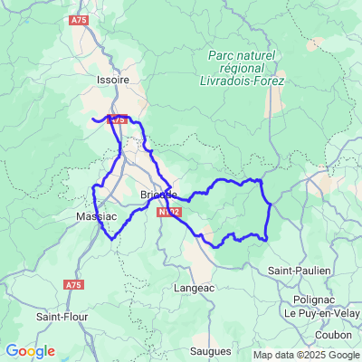 29/07 V7 boudes, lempdes, massiac, la chapelle, brioude, paulhaguet, josat, la chaise, la vernede lamothe, jumeaux, st ger, boudes