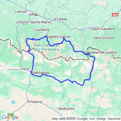 2025 Les Pyrénées De Saint Mamet au Col du Pourtalet et retour:
