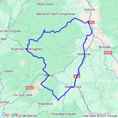 07/08/25 V7 cezalier murat prat de bouc st flour massiac boudes 3h15 de moto