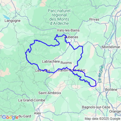 Les Vans, Gorge de l'Adèche,Le Chassezac,Les Vans