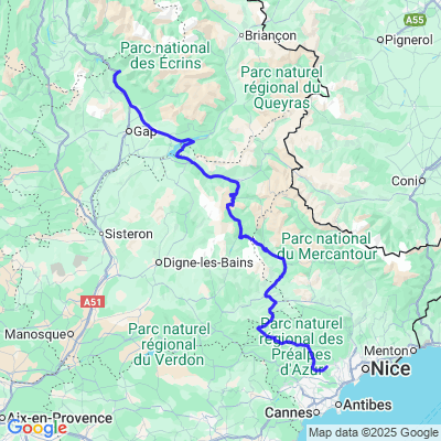 4/ Ferme auberge/Serre Ponçon/Col d'allos/Daluis/Col de Bleine/Tourrettes