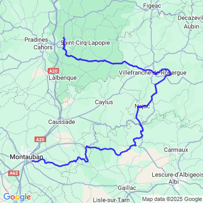 St Gery > Vilf d Rou >Laguep >Leoj > Monta