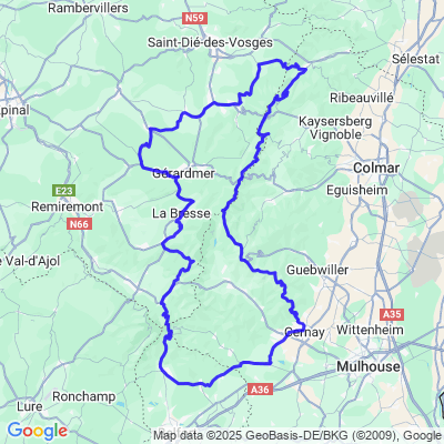 Boucle par la route des crêtes et des cols des Vosges