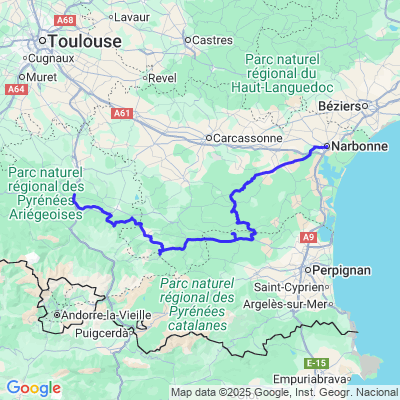 FOIX GALAMUS Narbonne via D9A