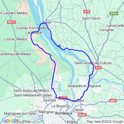 Route de la corniche de la Gironde