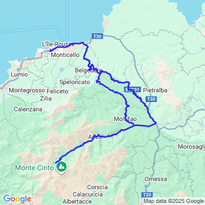 Départ et retour île rousses 