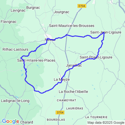 Ladignac, Lastours, Nexon, St Jean, St Priest, La Meyze