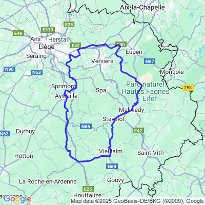 Balade direction le barrage de la Gileppe, Malmedy et retour