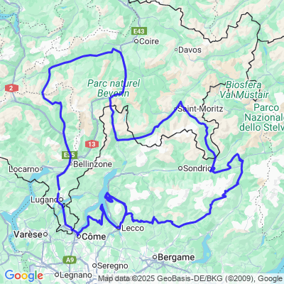 Giro attorno le prealpi Bergamaschi