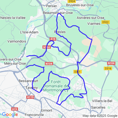 Les virages du 95 Est