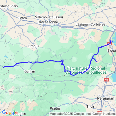 Belesta/puivert/arques/mouthoumet/padern/tuchan/embres/portel/peyriac