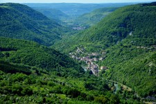 Vallée de la Loue vue du bélvédère du Moine
